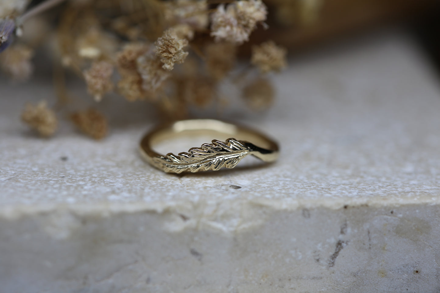 Braken/ Fern wishbone ring