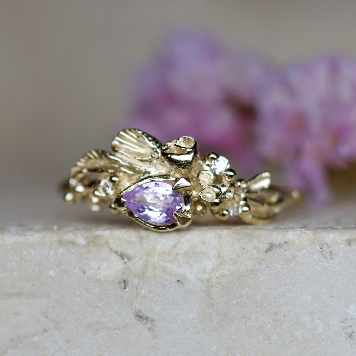 Bronwen ~ gorse ring ( ready to ship )