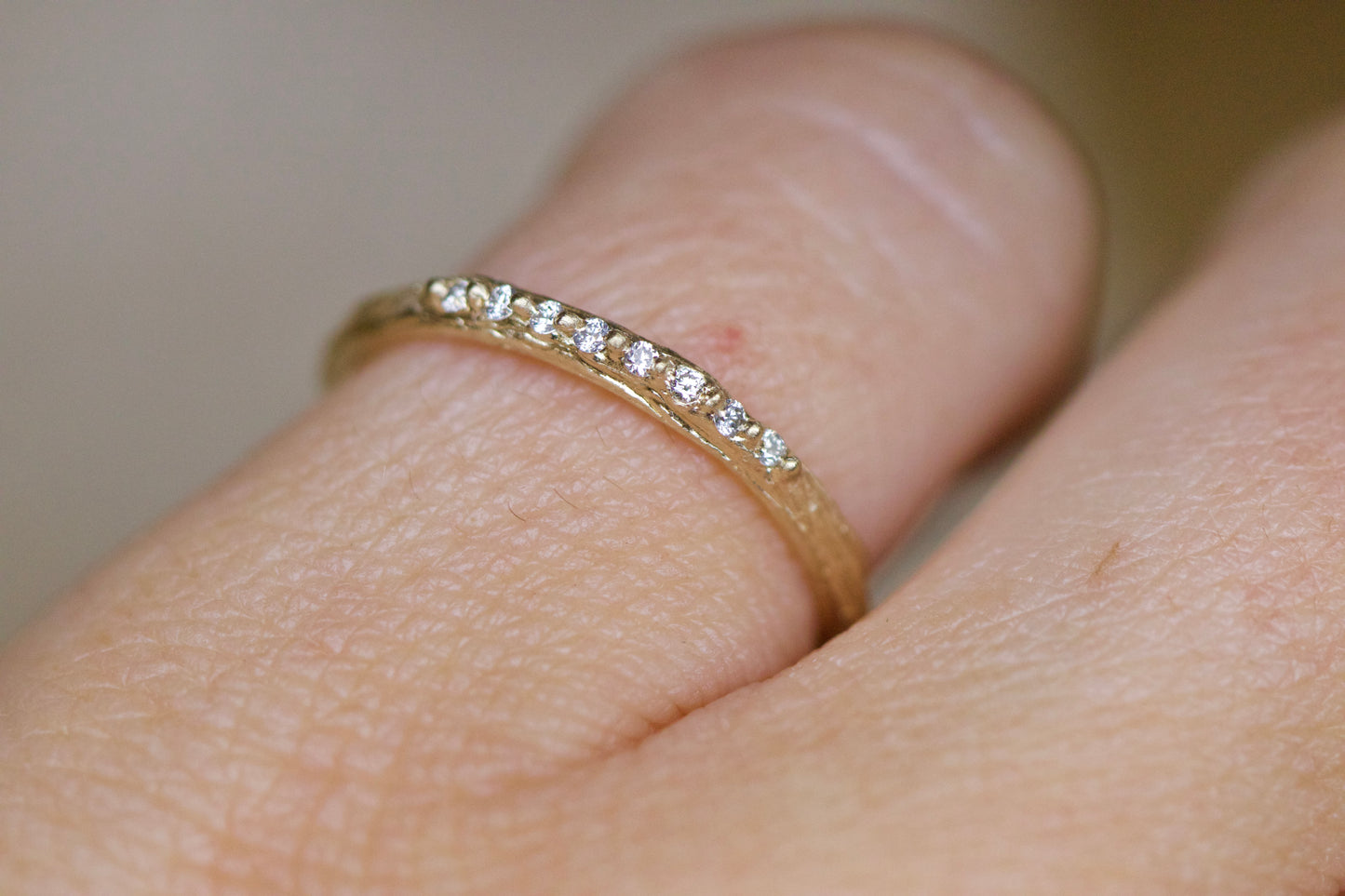 Dainty diamond band
