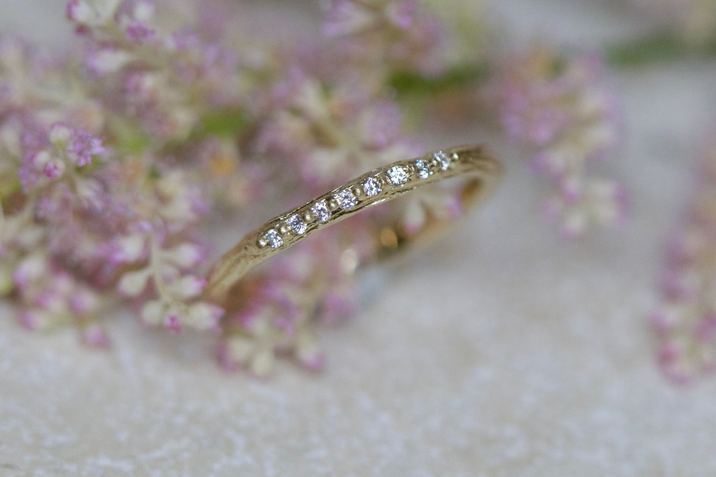 Dainty diamond band