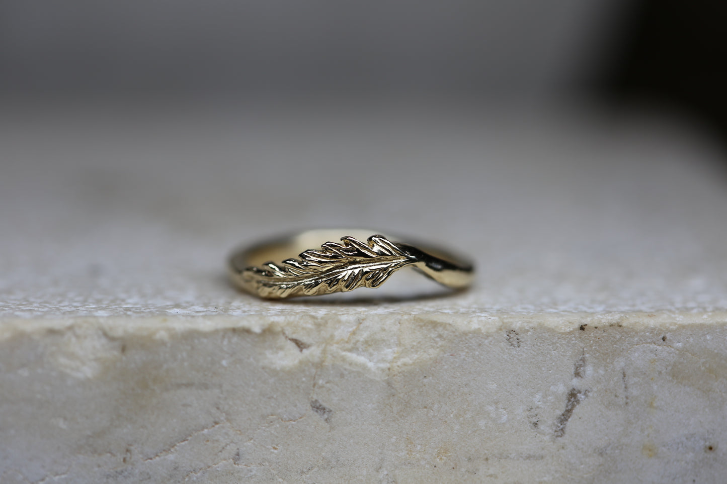 Braken/ Fern wishbone ring