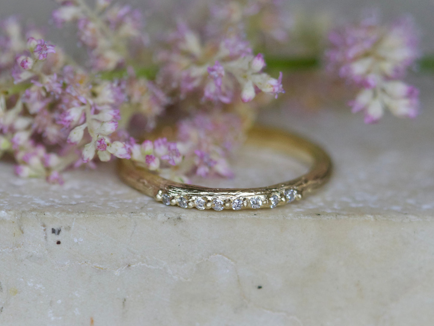 Dainty diamond band