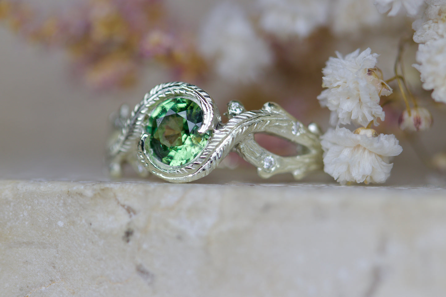 Fern crown ring