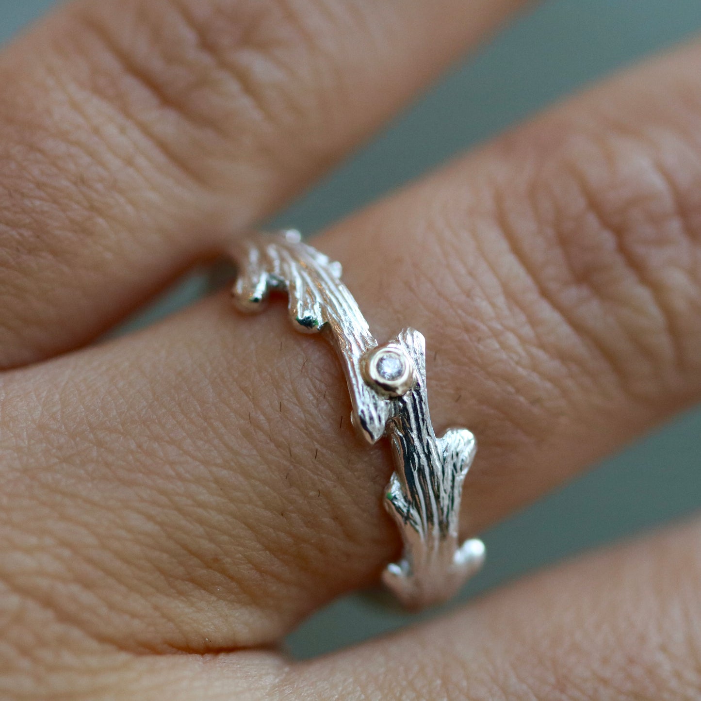 Woodland sprig ring