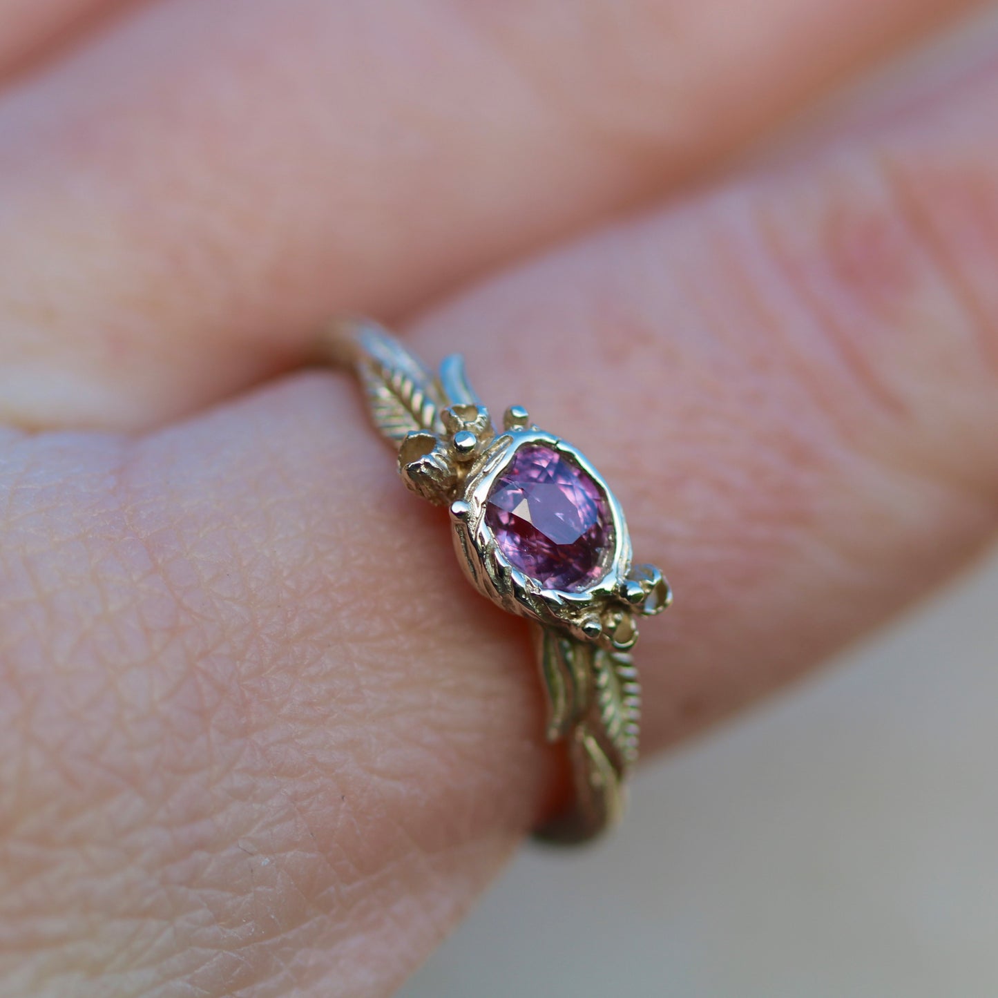 Corallina sapphire ring