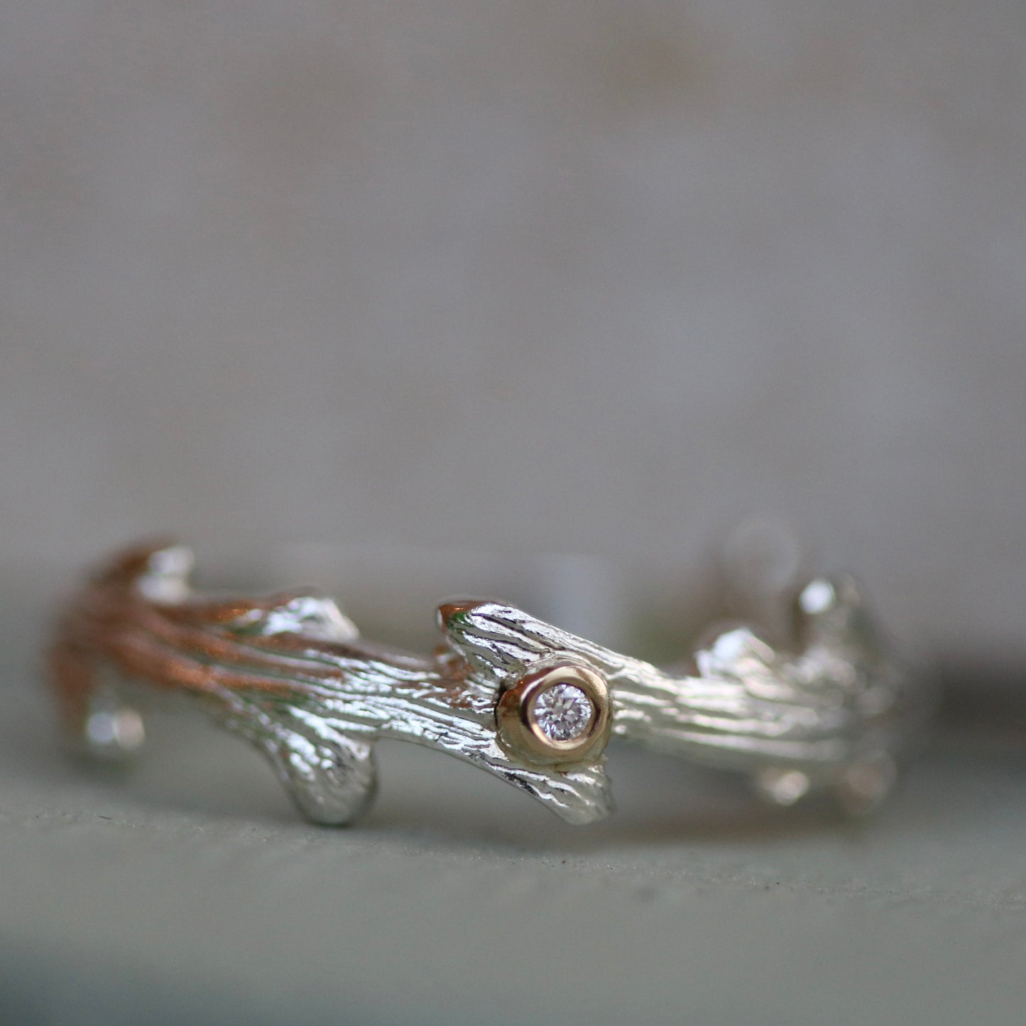 Woodland sprig ring