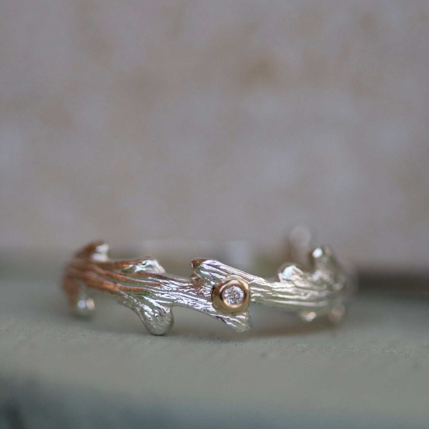 Woodland sprig ring