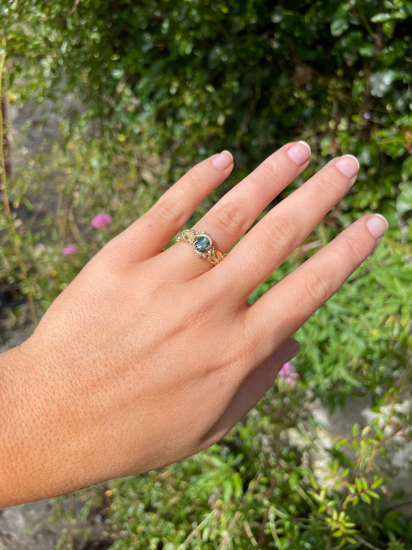 Hawthorne and rosemary ring