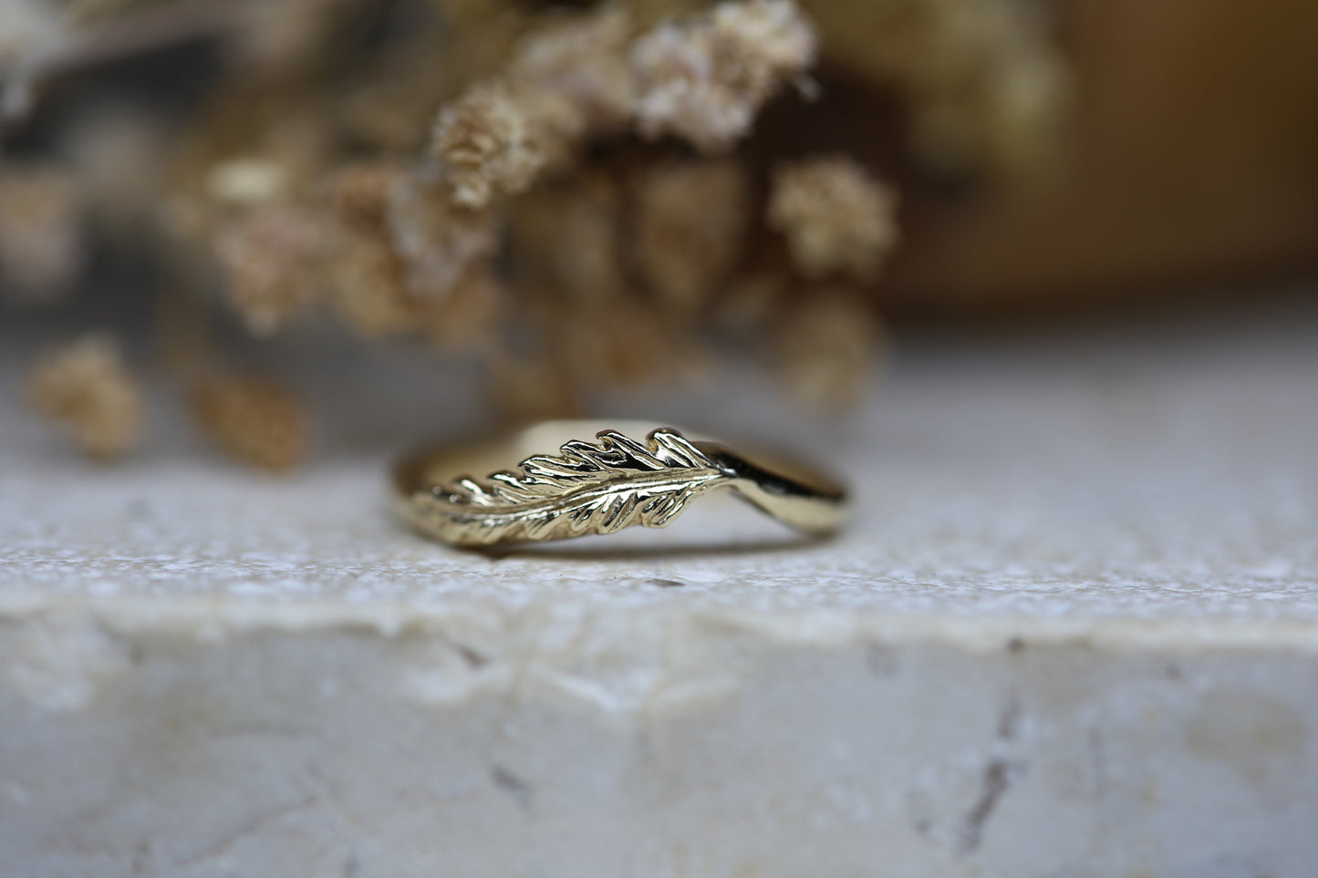 Braken/ Fern wishbone ring