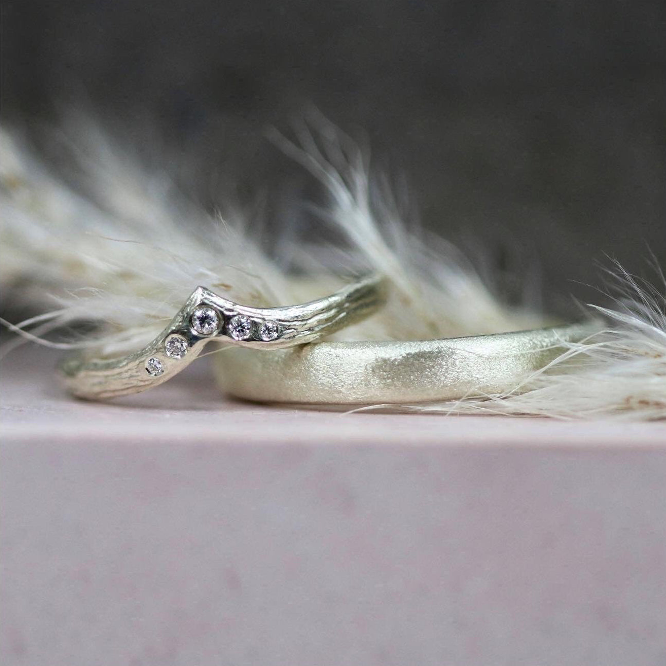 Wedding band set