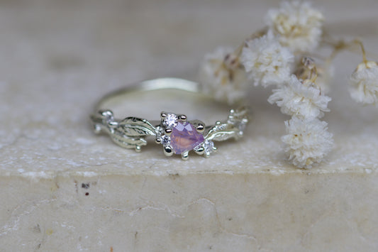 Rowan & milkweed ring ( ready to ship )