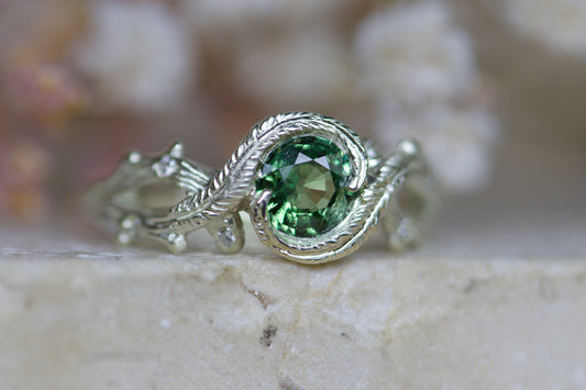 Fern crown ring