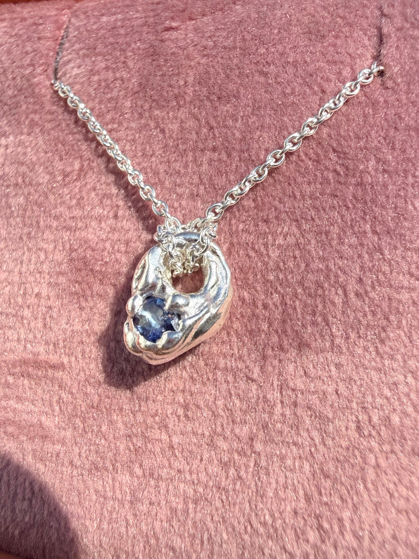 Hagstone necklace blue sapphire - ready to ship