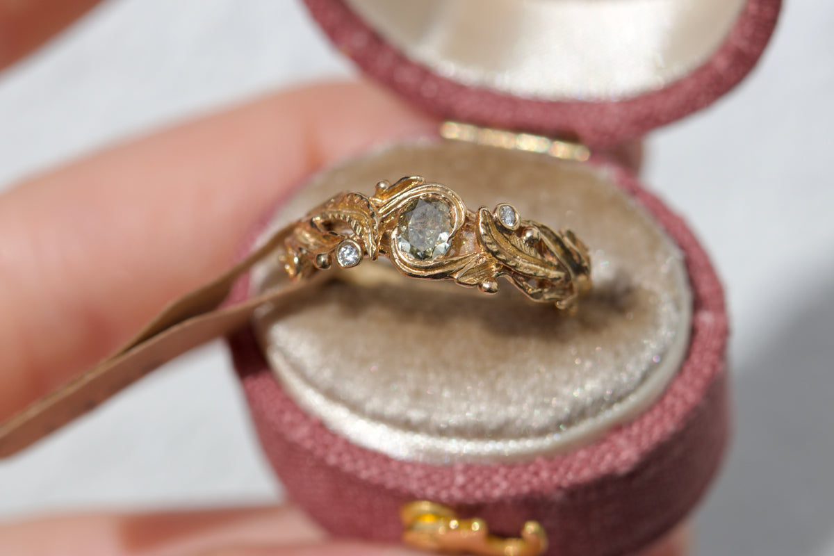 Rowan & champagne diamond ring ( ready to ship )