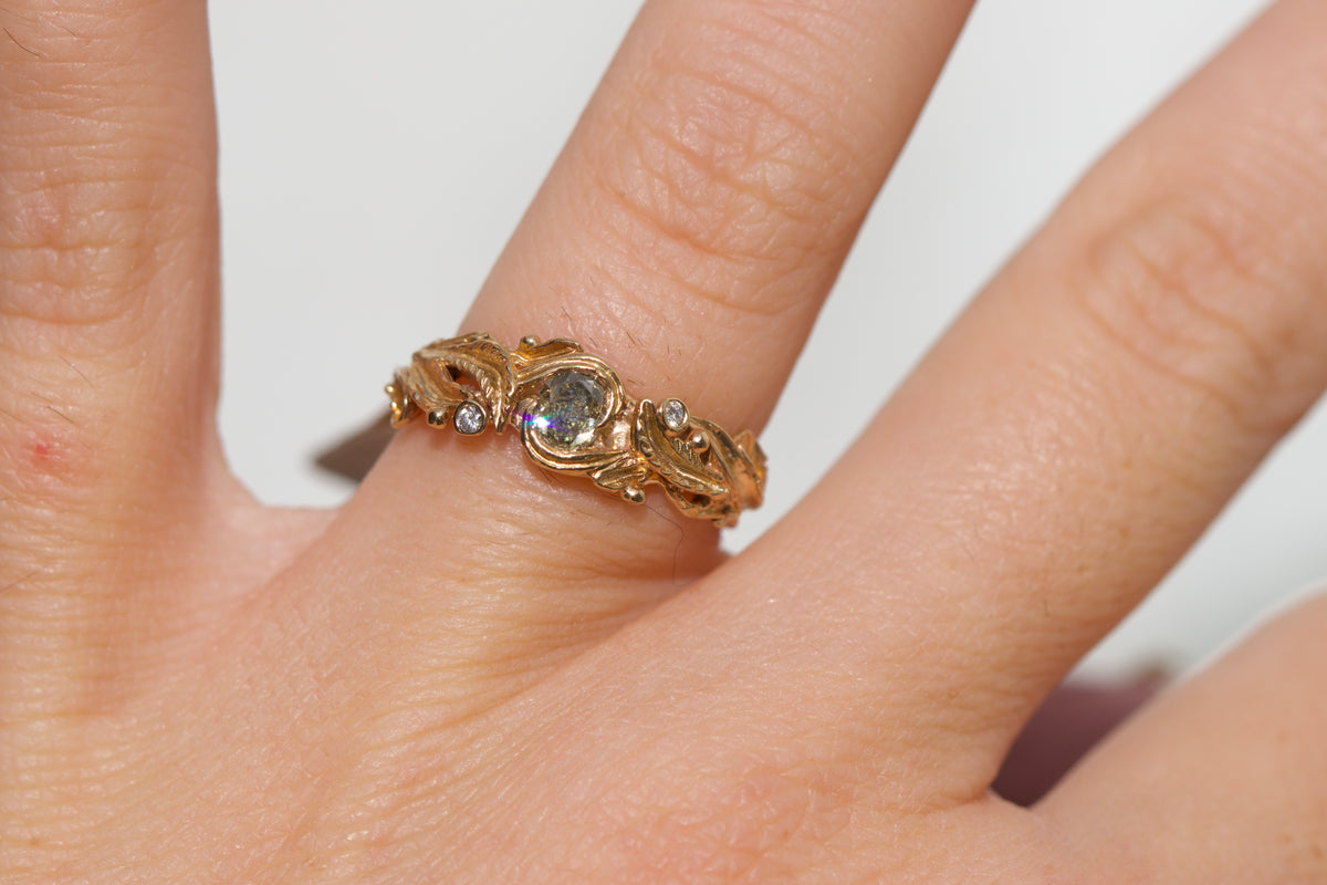 Rowan & champagne diamond ring ( ready to ship )