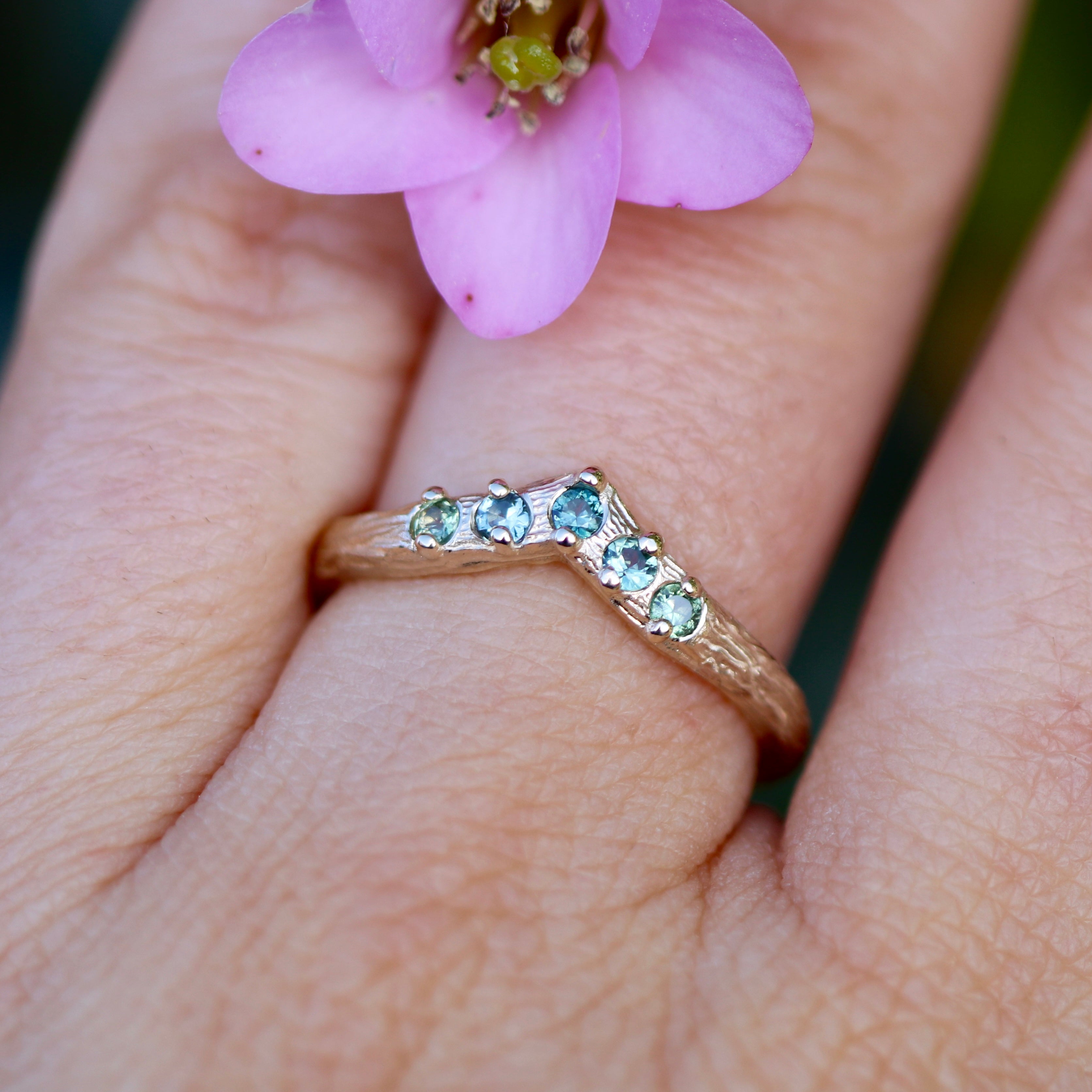 Popular Sea Sapphire Ring