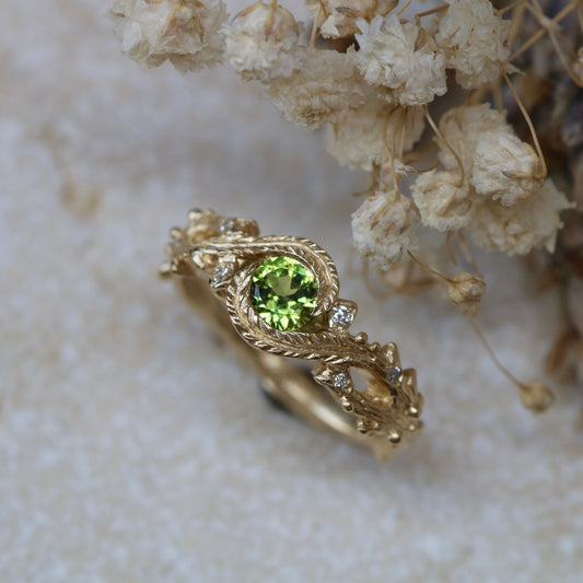 Fern crown ring