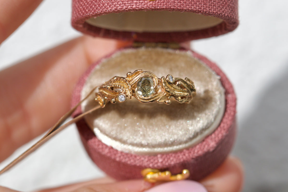 Rowan & champagne diamond ring ( ready to ship )
